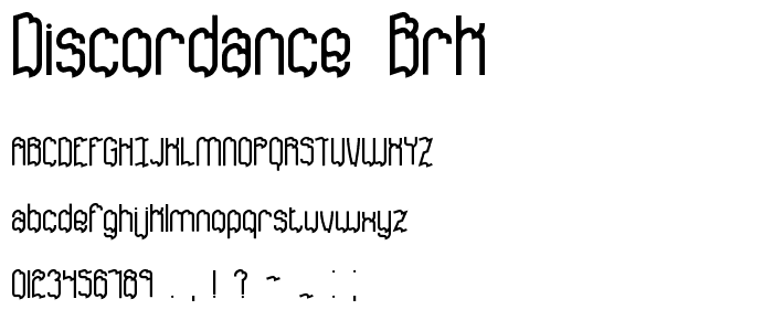 Discordance BRK font